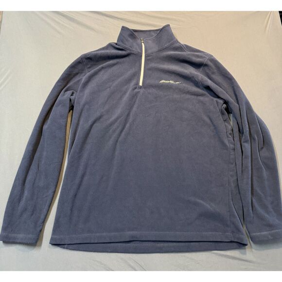 Eddie Bauer Other - Eddie Bauer Mens Quarter Zip Navy Blue Used
